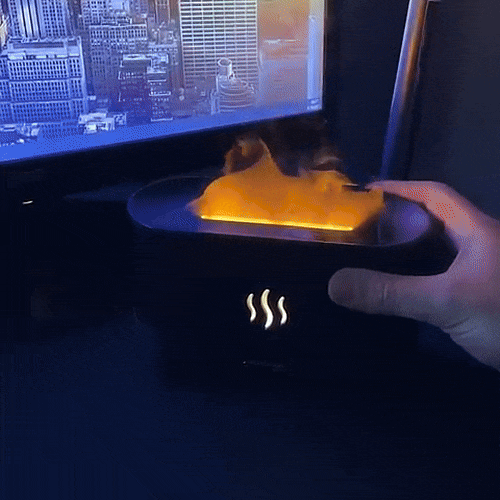 Aroma Diffuser Ultrasonic Cool Mist Maker with Led Flame Effect2  – Dallian Auto Accessories
