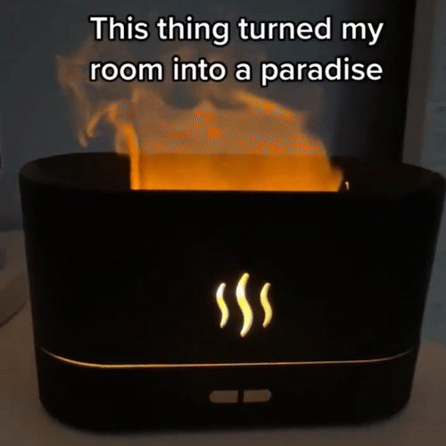 Aroma Diffuser Ultrasonic Cool Mist Maker with Led Flame Effect  – Dallian Auto Accessories